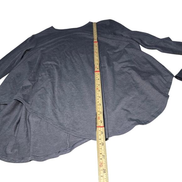 Lululemon Lifted Balance Grey High Neckline Draped Hem - Picture 6 of 6